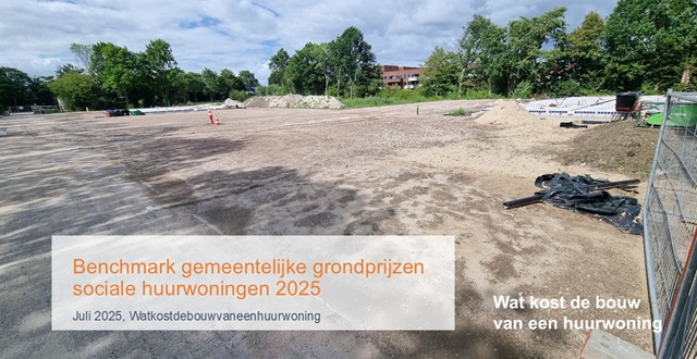 Benchmark gemeentelijke grondprijzen sociale huurwoningen 2025 Benchmark gemeentelijke grondprijzen sociale huurwoningen 2025